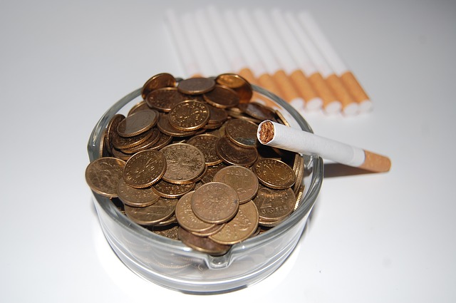 argent cigarette cendrier